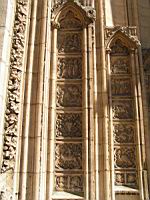 Lyon, Cathedrale Saint Jean, Porche, Ebrasement (5)